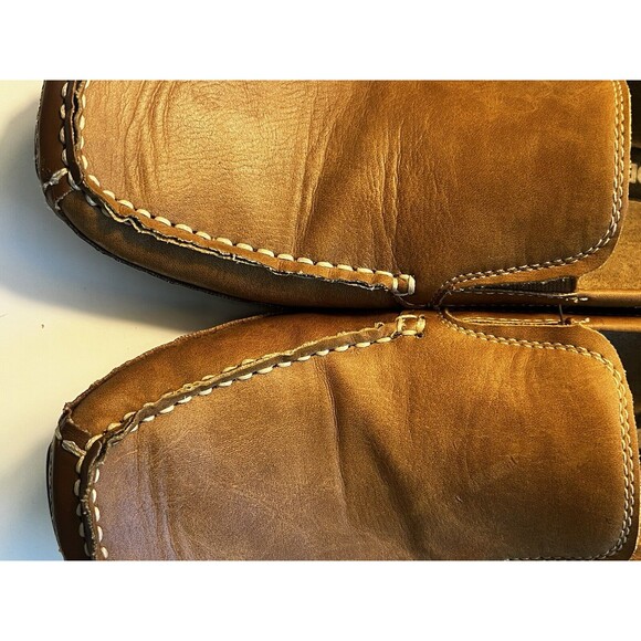 Madden Mens Driving Loafers Shoes Size 8 M Tan Slip on Casual - Picture 11 of 12